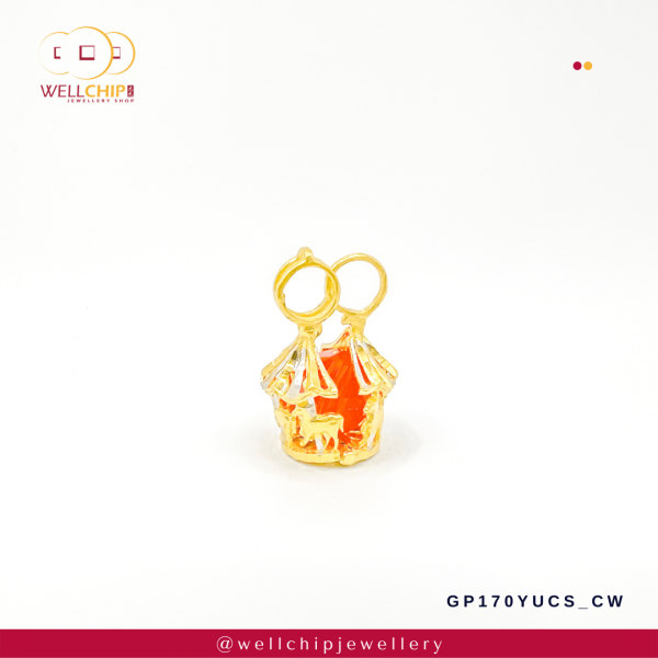 916 Gold Pendant - GP170YUCS_CW - 图片 2