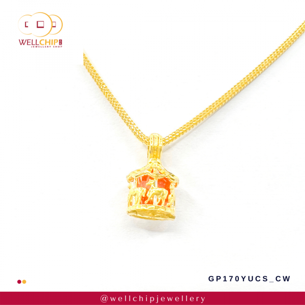 916 Gold Pendant - GP170YUCS_CW