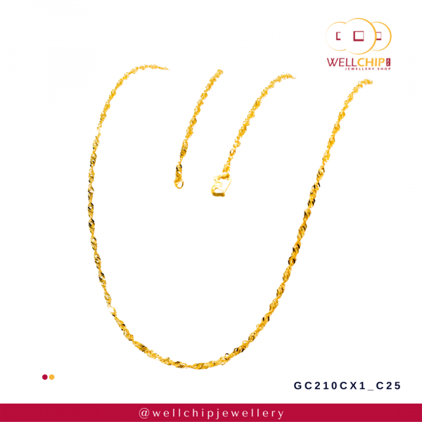 916 Gold Chain - GC210CX12_15_1C