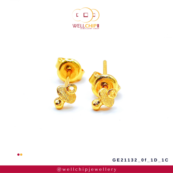 916 Gold Earstud - GE211320F_1C_1D