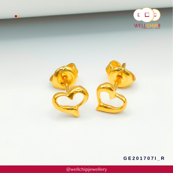 916 Gold Earstud - GE201707I_7R_7Y