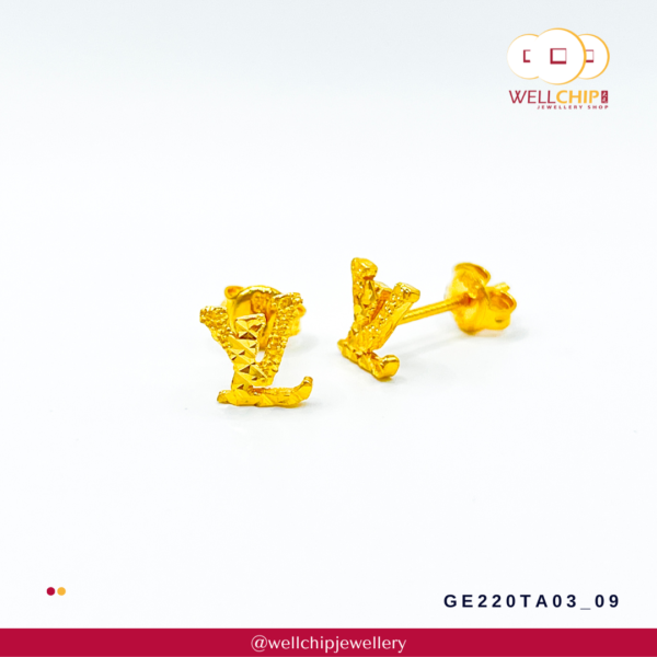 916 Gold Earstud - GE220TA03_09 - 图片 2