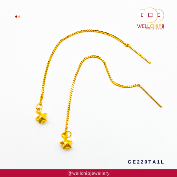 916 Gold Earring - GE220TA1L_YG0D - 图片 2