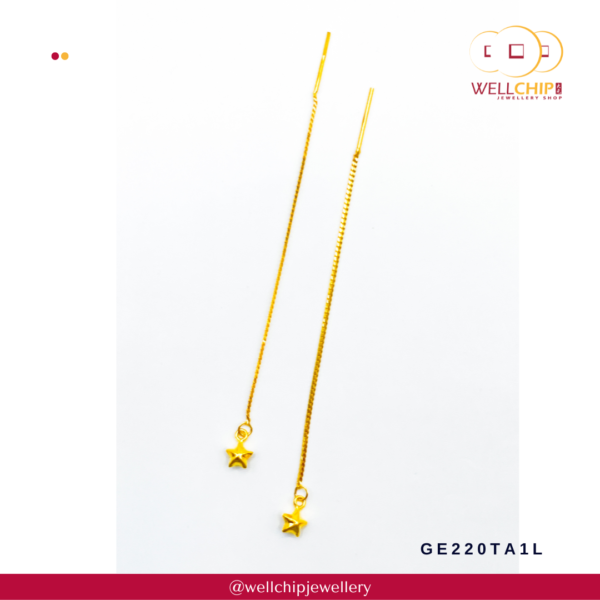 916 Gold Earring - GE220TA1L_YG0D - 图片 3