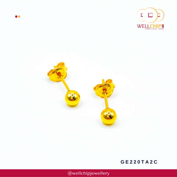 916 Gold Earstud - GE220TA2A_2C