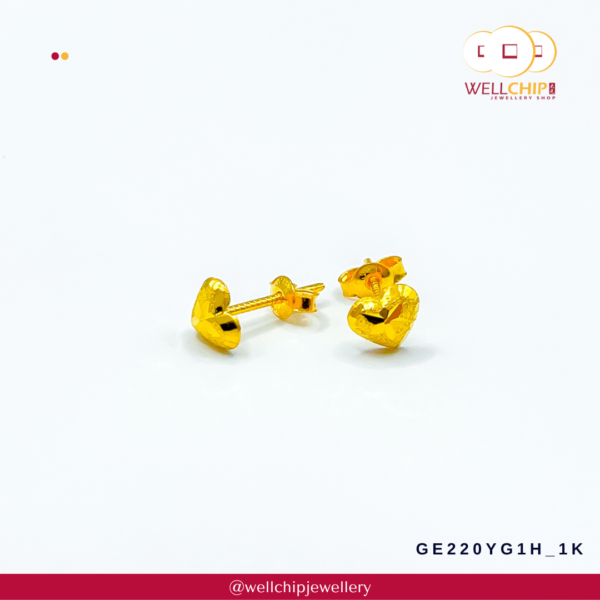 916 Gold Earstud - GE220YG1H_1K - 图片 2