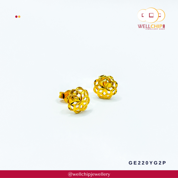 916 Gold Earstud - GE220YG2P