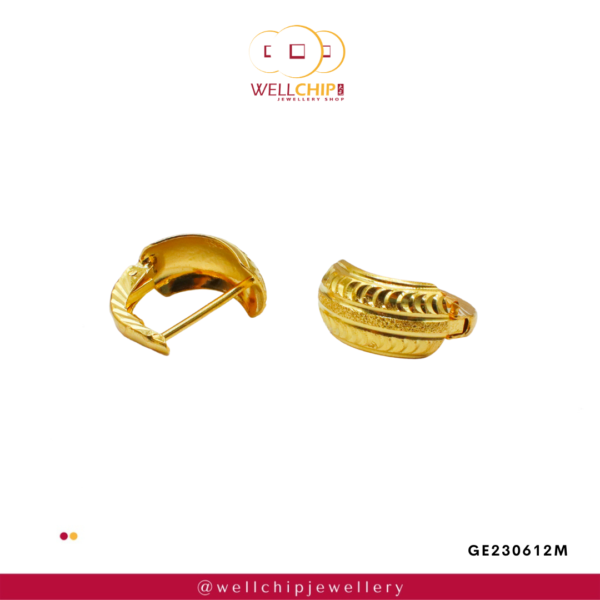 916 Gold Ladies Earring - GE230612M