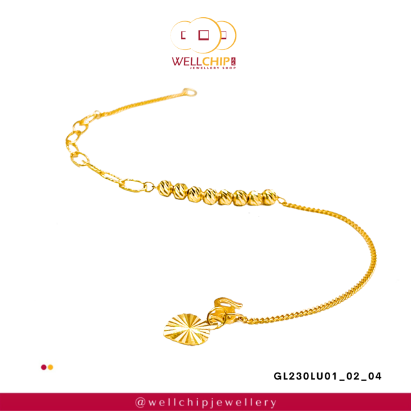 916 GOLD LADIES BRACELET - GL230LU01_02_04