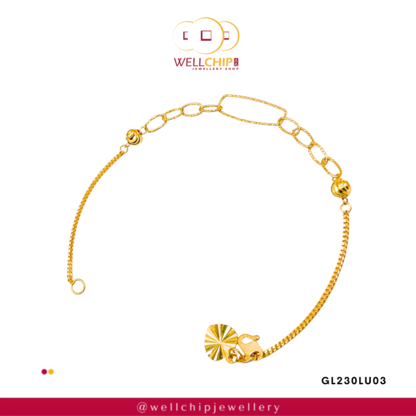 916 GOLD LADIES BRACELET - GL230LU03